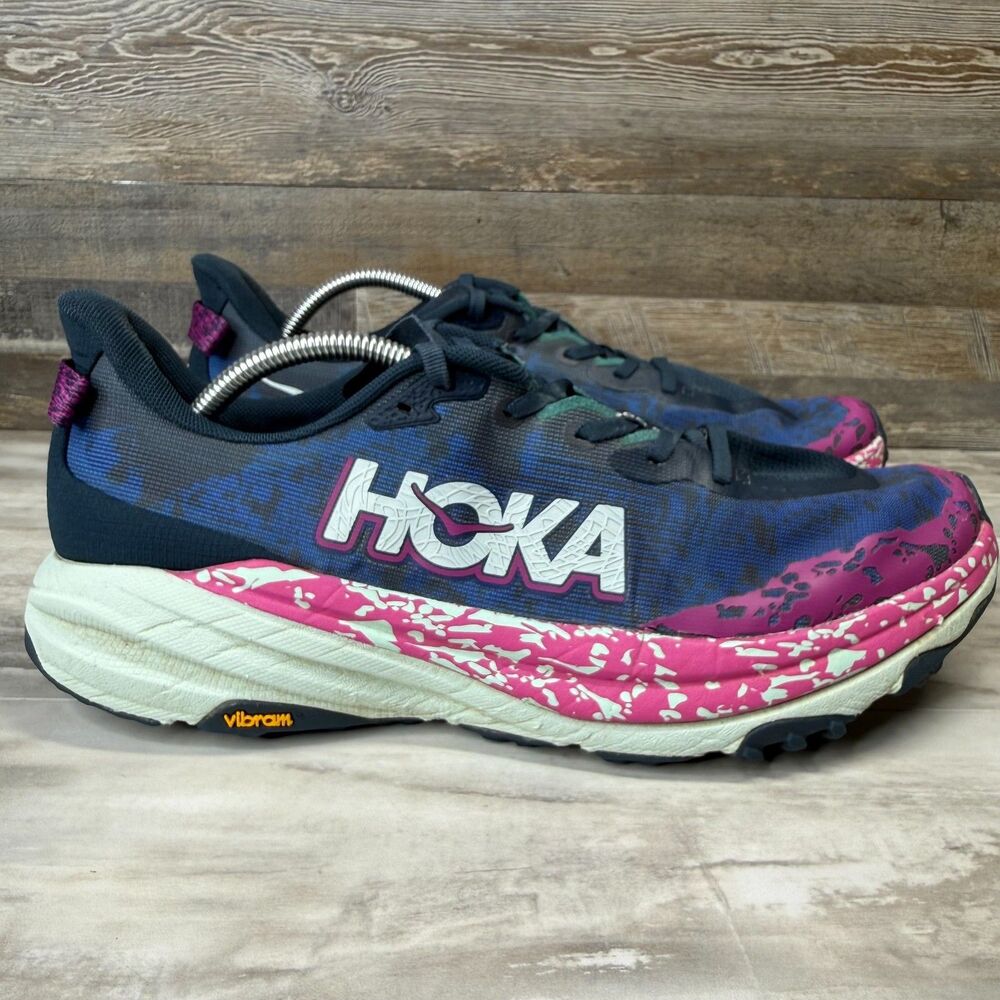 Hoka One One Speedgoat 6 Shoes Men's Size 12D Blue Running Trail 1147791 SMY